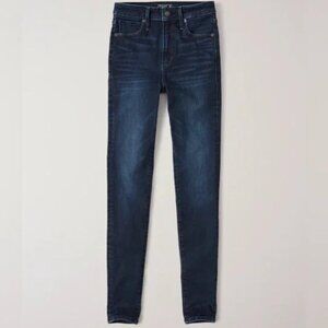 Abercrombie Simone High Rise Super Skinny Dark Wash Jean (Tall).